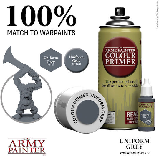 The Army Painter Colour Primer Χρώμα Μοντελισμού σε Spray Uniform Grey 400ml