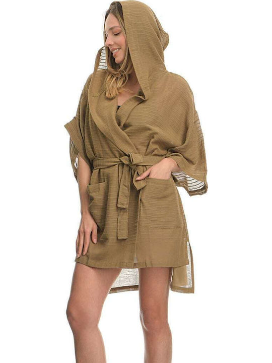 Sunday Habits Women's Beachwear Khaki Caftan