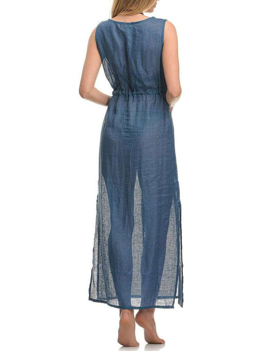 Sunday Habits Beach Dress Blue