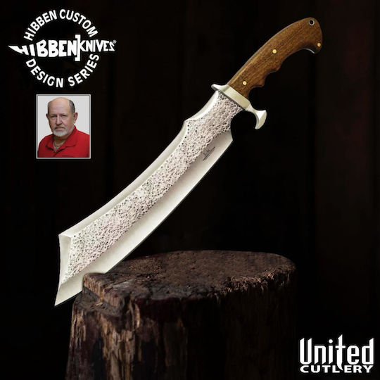 United Cutlery Hibben Master Bushcraft Ματσέτα Μπεζ σε Θήκη