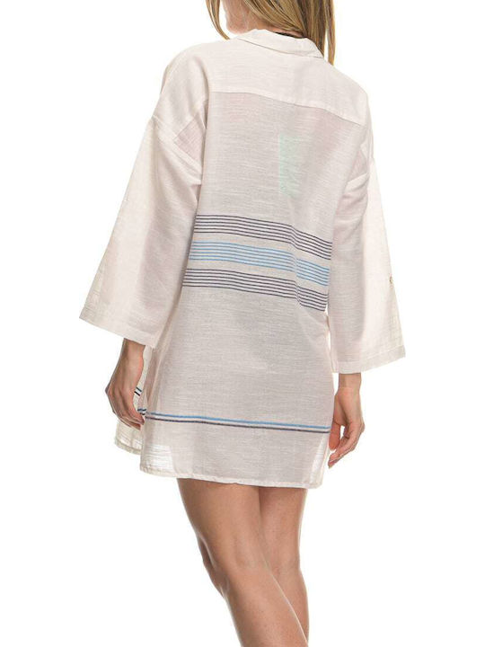 Sunday Habits Women's Beachwear White Caftan