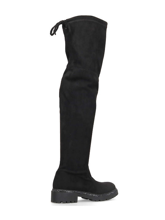 Women's Boots with Zipper Black