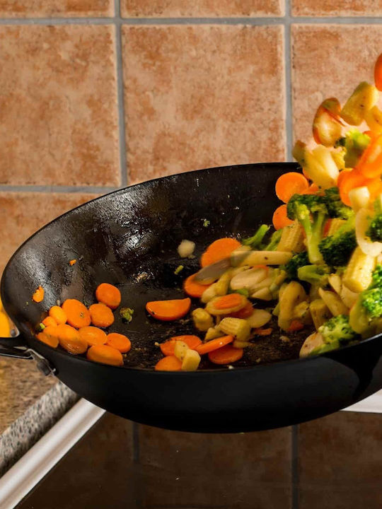Ronneby Bruk Wok din Fontă 34cm