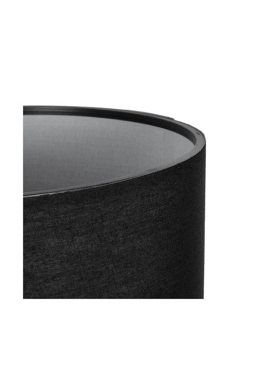 GloboStar String Fabric Table Lamp for Socket E27 with Black Shade and Base