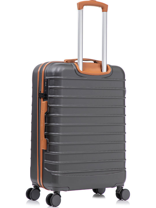 Quasar Valize de Călătorie Dure Gray/brown cu 4 roți Set 4buc