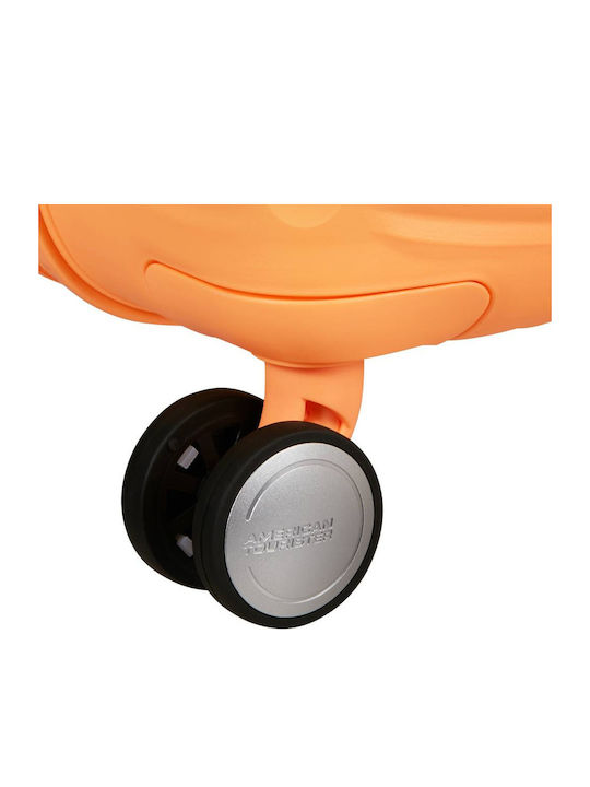 American Tourister Soundbox Βαλίτσα Ταξιδίου Καμπίνας Σκληρή Papaya Pop με 4 Ρόδες Ύψους 55εκ.