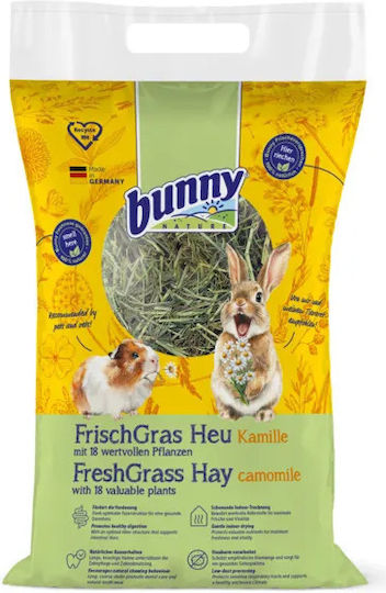 Bunny Nature Χόρτα για Ινδικό Χοιρίδιο / Κουνέλι / Χάμστερ με Χαμομήλι Fresh Grass Hay 500gr