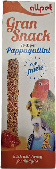 All Pet Gran Snack Τροφή σε Stick για Παπαγαλάκια με Γεύση Μελί/Μήλο 60gr 60gr