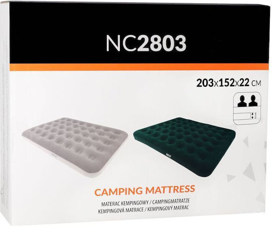 Nils Φουσκωτό Στρώμα Ύπνου Διπλό 203x152x22εκ. Πράσινο