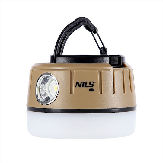 Nils Camp Led Rechargeable Light Bulb for Camping Waterproof with Flashlight 500 Lumen