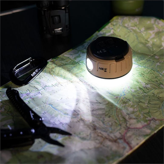 Nils Camp Led Rechargeable Light Bulb for Camping Waterproof with Flashlight 500 Lumen