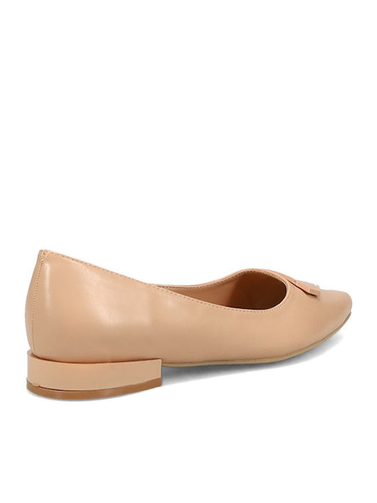 Pointy Ballerinas Beige