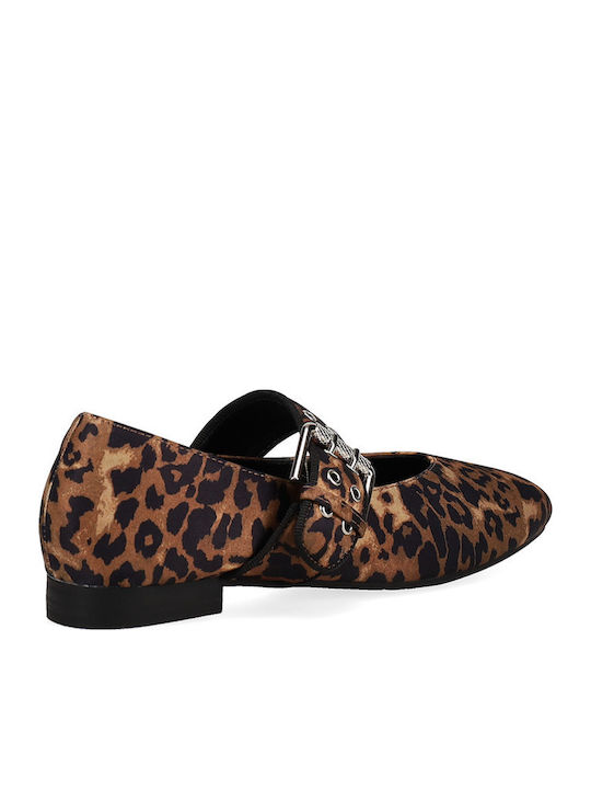 Leopard Ballerinas Brown