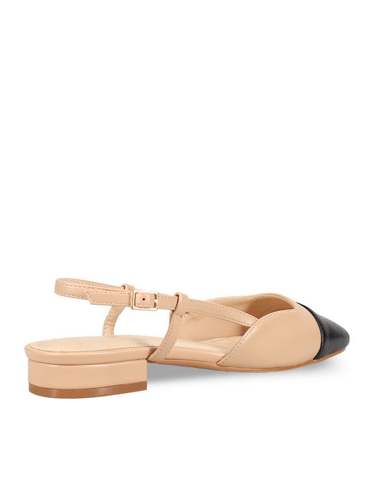 Capodarte Damen Ballerinas Slingback Beigen