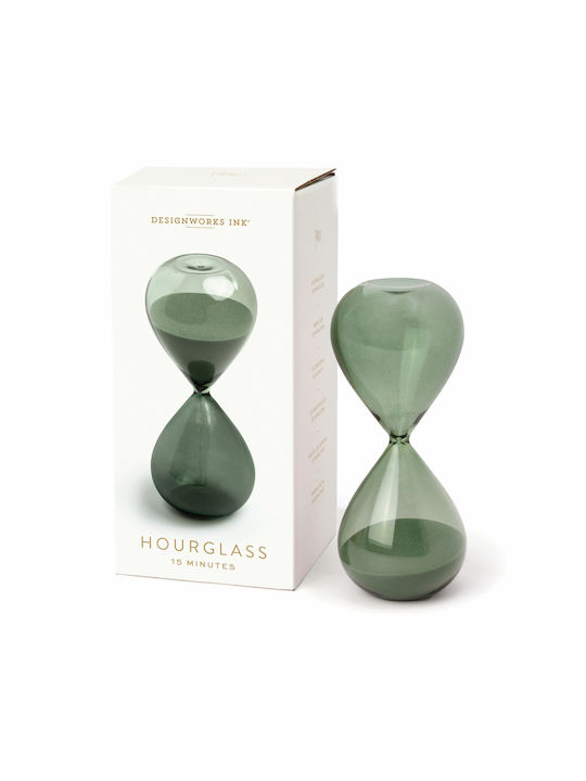 Designworks Clepsidră Decorativă Pentru Birou Din Sticlă Verde