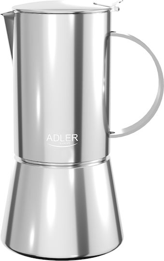 Adler Μπρίκι Espresso Inox Ασημί