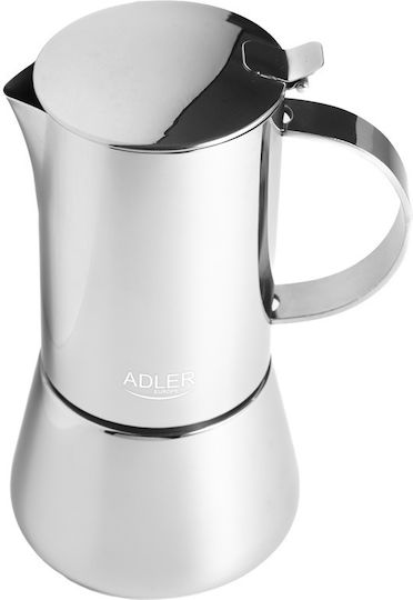 Adler Μπρίκι Espresso Inox Ασημί