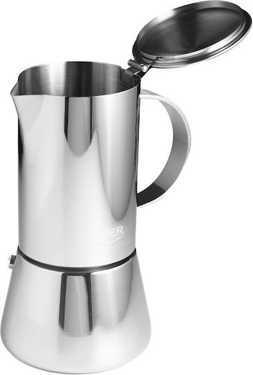 Adler Μπρίκι Espresso Inox Ασημί