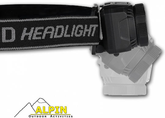Alpin Επαναφορτιζόμενος Φακός Κεφαλής LED IPX4 με Μέγιστη Φωτεινότητα 550lm
