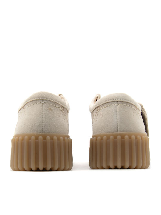 Torhill Bee Suede Δερμάτινα Γυναικεία Μοκασίνια σε Μπεζ Χρώμα