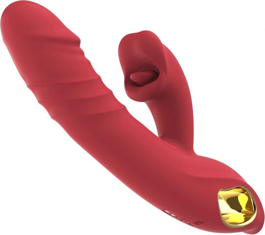 Δονητής Rabbit 24.6cm Κόκκινος