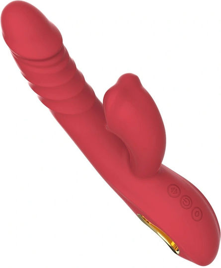 Δονητής Rabbit 24.6cm Κόκκινος