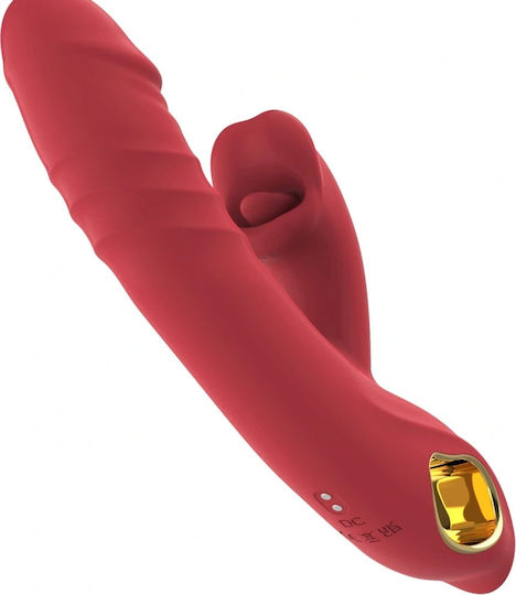 Δονητής Rabbit 24.6cm Κόκκινος