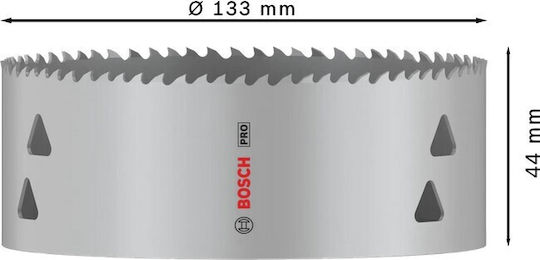 Bosch Ποτηροπρίονο HSS Ξηρής Κοπής με Διάμετρο από 44mm έως 133mm για Μέταλλο