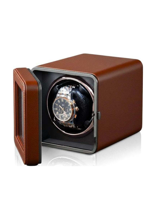 Cutie Automată De Întors Ceasuri Iuni Întorcător Ceas Material Piele Ecologică Maro Cutie Automată De Întors Ceasuri Iuni Întorcător Ceas Material Piele Ecologică Maro