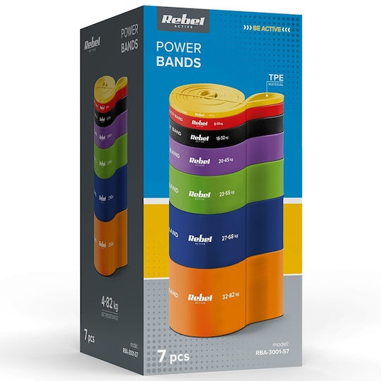 Rebel Loop Bands Σετ 7τμχ Πολύχρωμα
