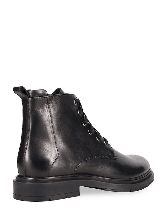 Leder Schwarz Stiefel
