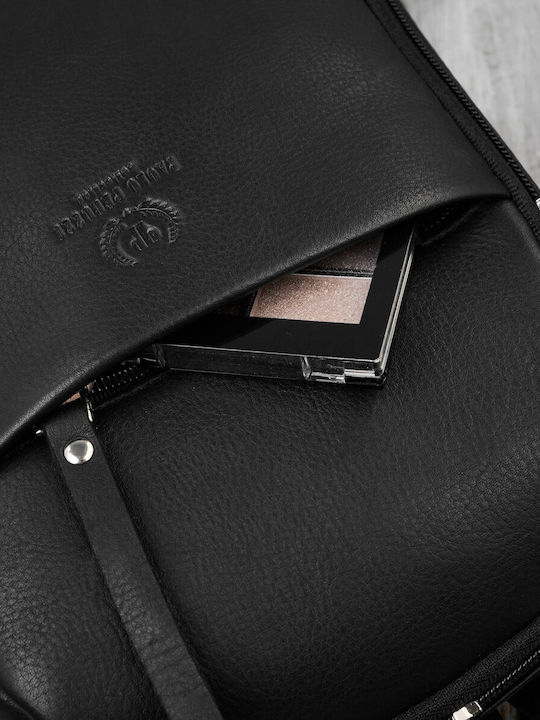 Leather Women's Bag Backpack Black