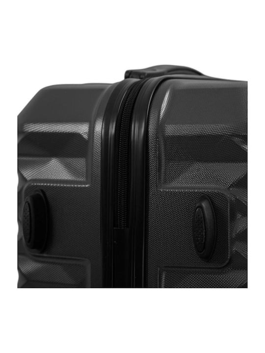 Hard Black Suitcases With 4 Wheels Set Of 3 Pieces