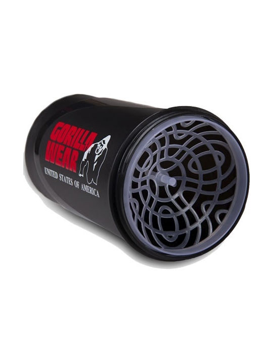 Gorilla Wear Shaker Πρωτεΐνης 600ml Πλαστικό Μαύρο