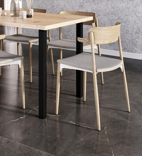 Finetto Metal Furniture Leg Suitable for Table / Coffee Table / Desk 5x5cm Gold