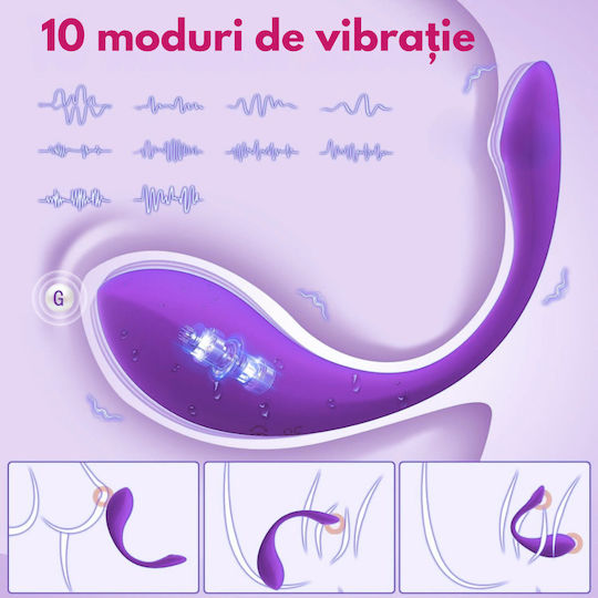 Vibrator G-Punkt mit Fernbedienung 20cm Lila