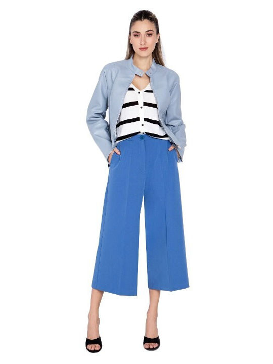 Damen Bikerjacke Hellblau