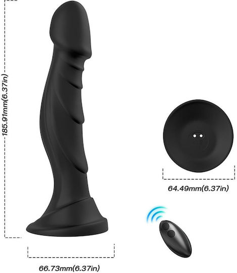 B-Series Joy Vibrator mit Fernbedienung 18.591cm Schwarz