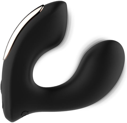 Rosy Gold Vibrator Δονητής με Απομακρυσμένο Έλεγχο Μαύρος