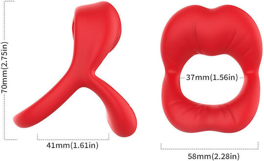 B-Series Joy Mini Κλασικός Δονητής 7cm Κόκκινος