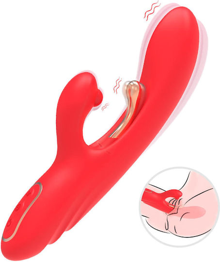 B-Series Joy Δονητής Rabbit 22.4cm Κόκκινος
