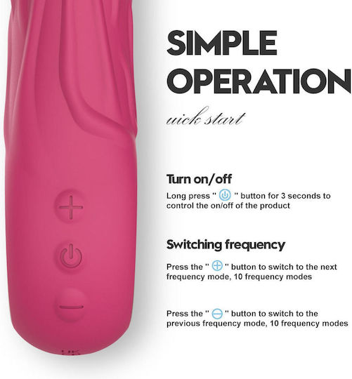 Lovesecret Vibrator G-Punkt mit Fernbedienung 22cm Rosa