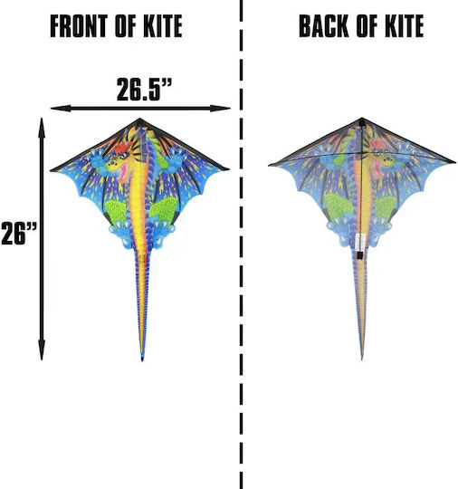 X-Kites Χαρταετός Υφασμάτινος με Ουρά 63x67εκ 1τμχ