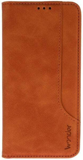 Wonder Book Synthetic Leather / Silicone Brown (Galaxy A55 Oppo A55 5G)