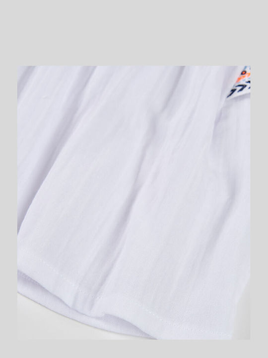 Kids Top Short-sleeved White