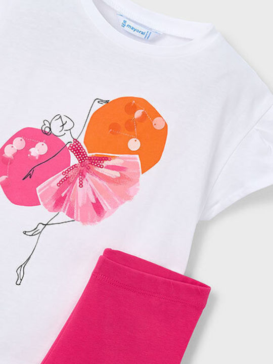 Kids' Set with Leggings Summer 2pcs Red
