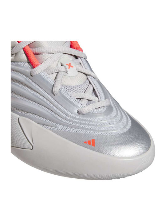 Dame X Αθλητικά Παιδικά Παπούτσια Μπάσκετ με Κορδόνια Ασημί