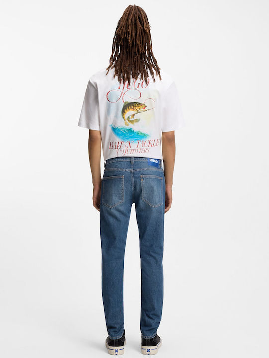 Ανδρικό Παντελόνι Τζιν με Skinny Tapered Εφαρμογή Blue