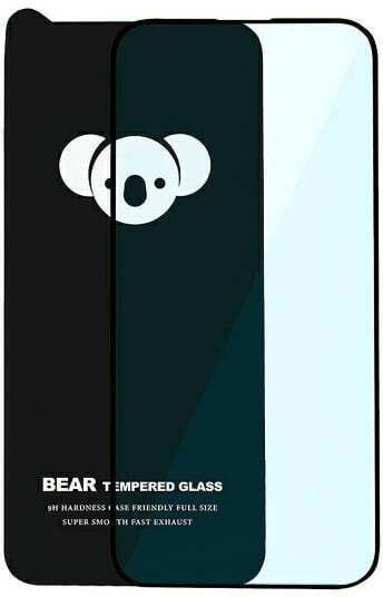 Bear Full Glue Screen Protector Μαύρο (iPhone 15 Pro)