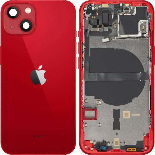 Κάλυμμα Μπαταρίας Apple Iphone 13 Μεσαίο Περίβλημα Κόκκινο Ανταλλακτικό
